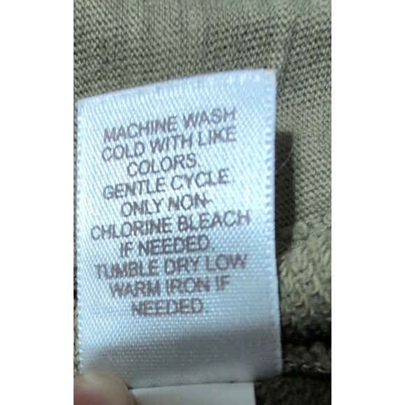 J Jill Olive Green Drape Cardigan Comfy Cozy Open Front Effortless Boho Chic XS - Picture 6 of 6